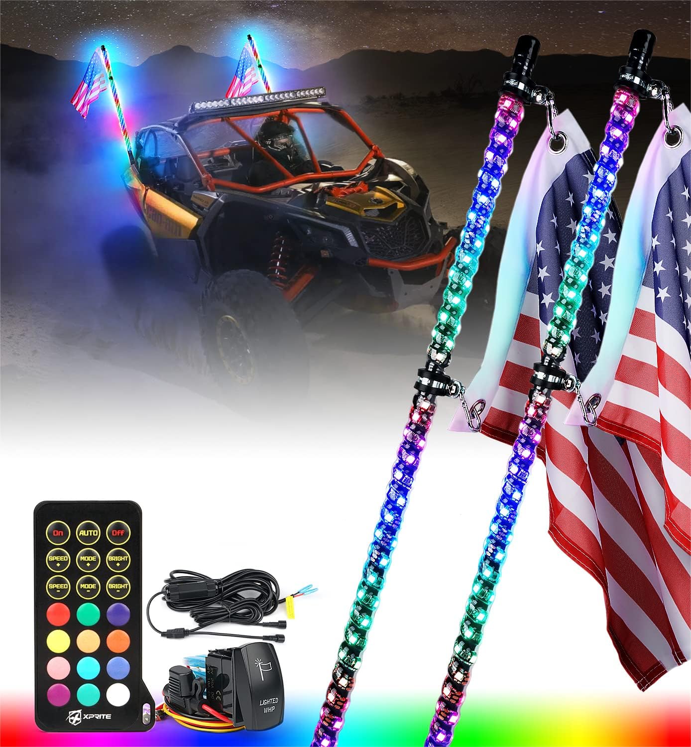 xprite whip lights